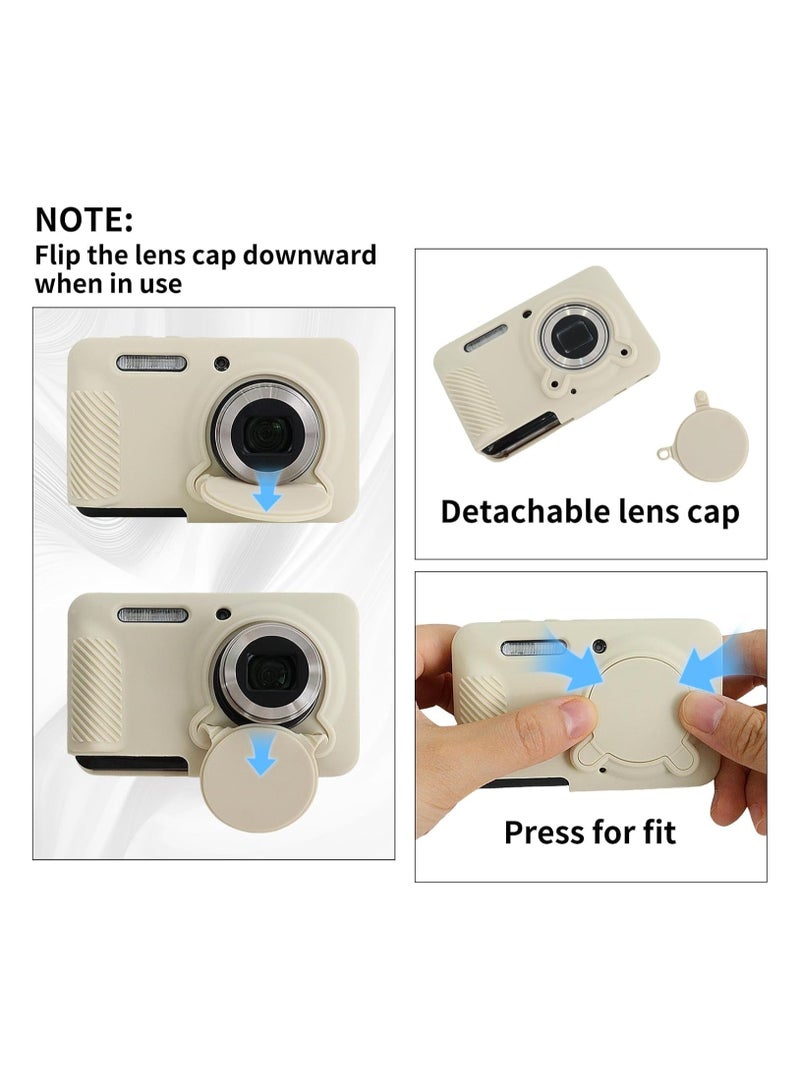 غطاء سيليكون واقي لكاميرا Kodak PIXPRO FZ55، إكسسوارات حماية تشمل حاميي شاشة وغطاء عدسة قابل للإزالة لكاميرا PIXPRO FZ55. - Image 4